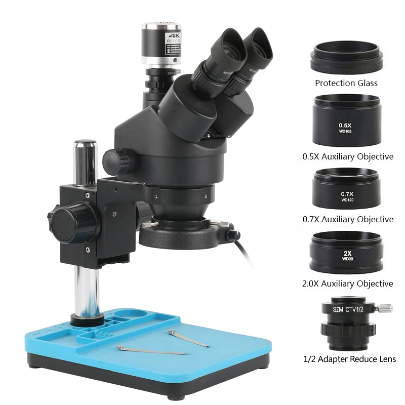 Simul-Focal Industrial Microscope 4K Hdmi - Microscope trinoculaire stéréo à Zoom Simul-Focal