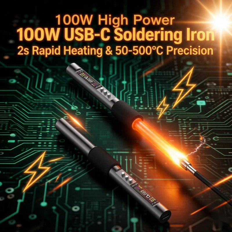 C210 Precision Soldering Station - Fer à souder 100W, chauffe instantanément