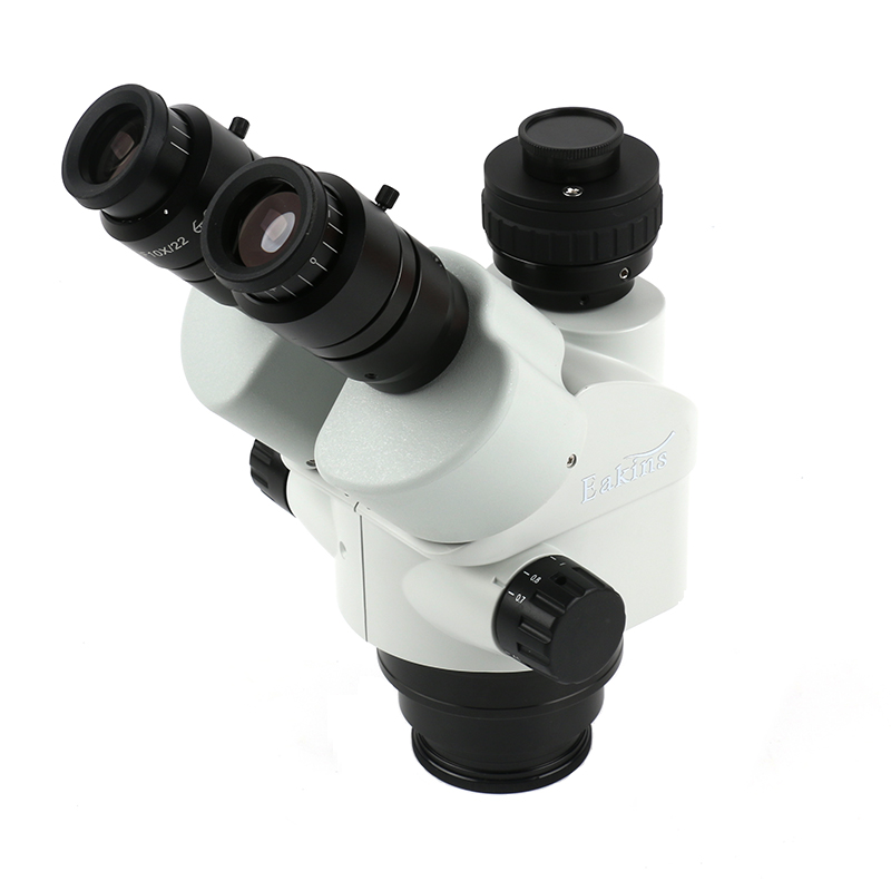 Trinocular Stereo Microscope 7X-45X - Microscope trinoculaire stéréo industriel 7x-45x, tête