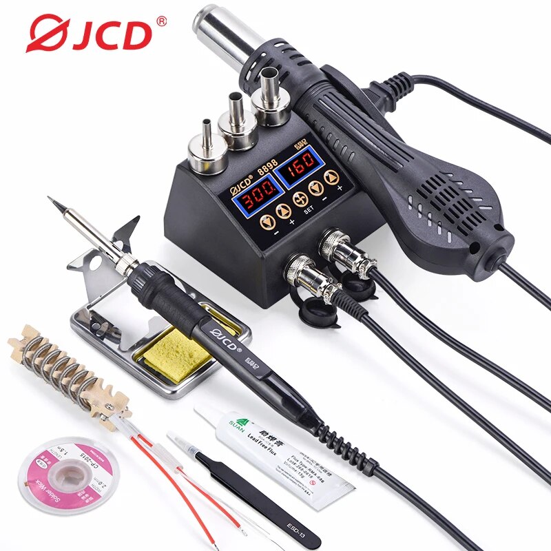 JCD-Station de soudage 8898 W  - 2 In 1 Soldering Rework Station 750W avis et prix