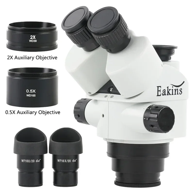Microscope trinoculaire simul- - Trinocular Stereo Microscope 7X-45X avis et prix